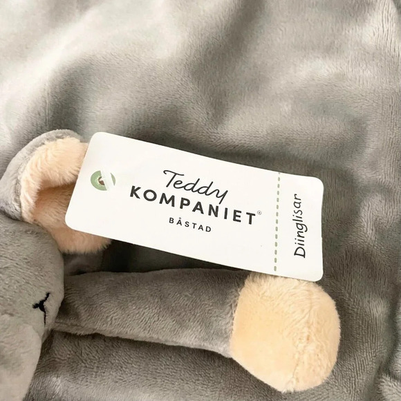 Teddykompaniet Diinglisar  13 Inch Plush Animal Baby Blanket Elephant Blanky - Picture 4 of 16